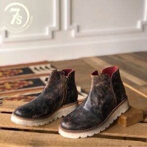 Bed Stu Lydyi bootie in black lux leather